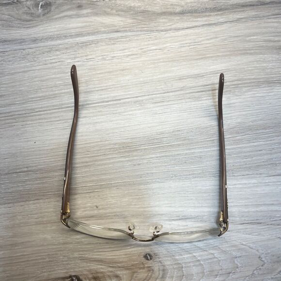 GUCCI GG2878 MI2 Italy Mocha Brown Half Rimless Eyeglasses Frame 52-17-135 - Picture 4 of 13